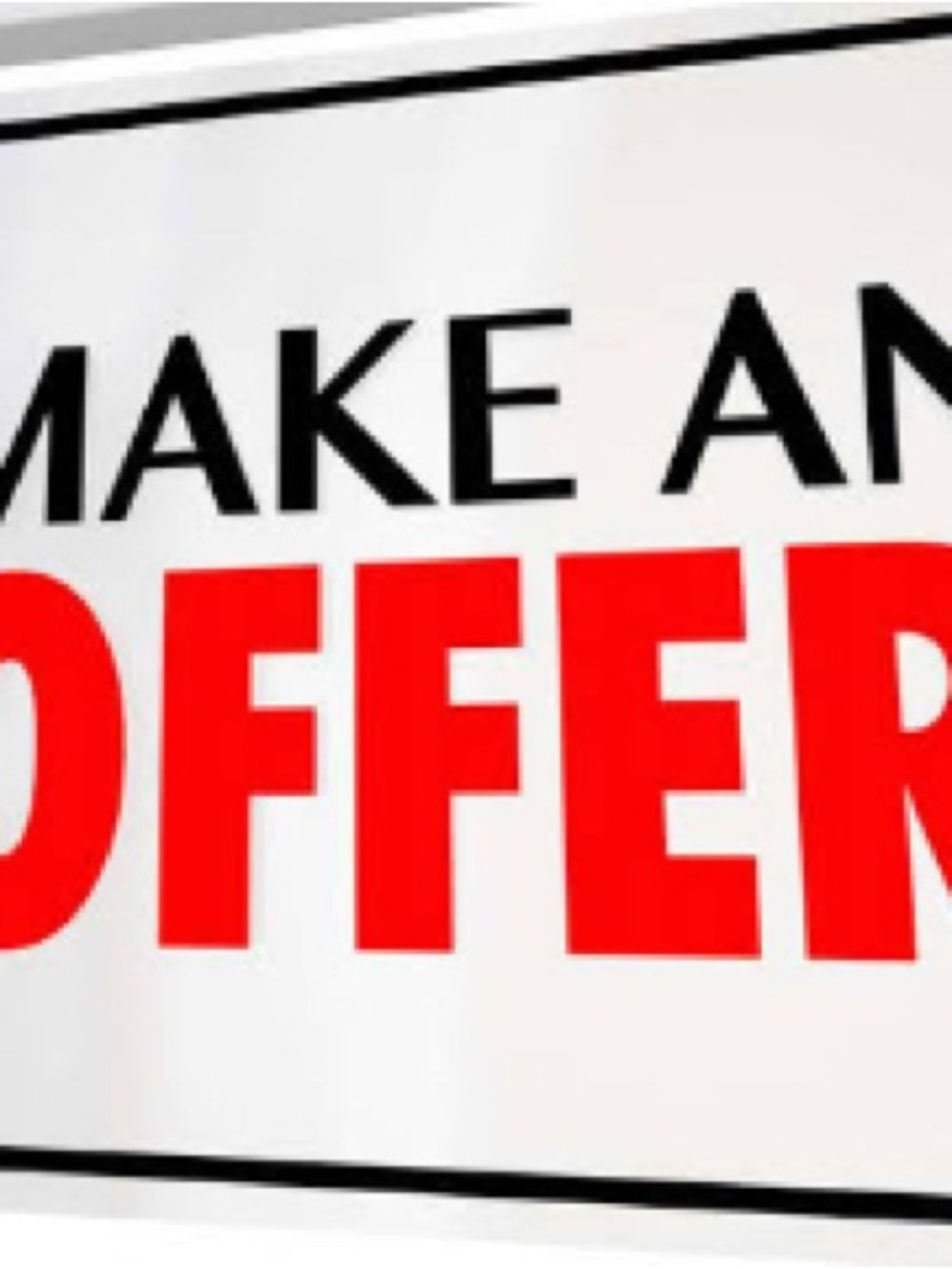 All offers considered